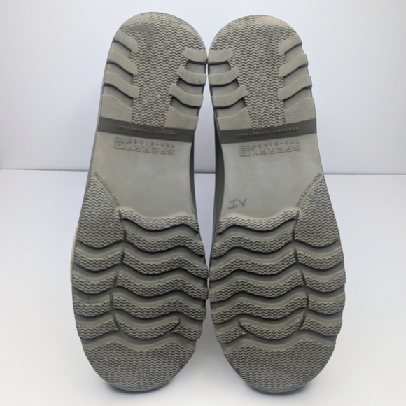 Sperry Top-Sider yellow cream rain boots houndstooth women's size 8 - Picture 6 of 9